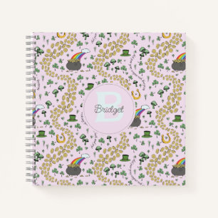 Carnet Pink Cute n'Curvy Jour de la Saint Patrick Nom des
