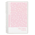 Pink Ditsy Floral Vertical Palette Notebook