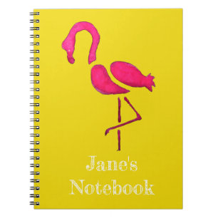 Carnet Pink flamingo pop art unique