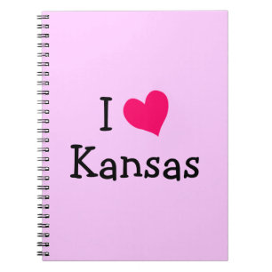 Carnet Pink I Love Kansas