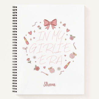Carnet Pink in my girlie era notebook