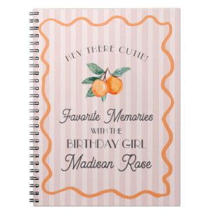 Carnet Pink Little Cutie Souvenirs favoris Anniversaire