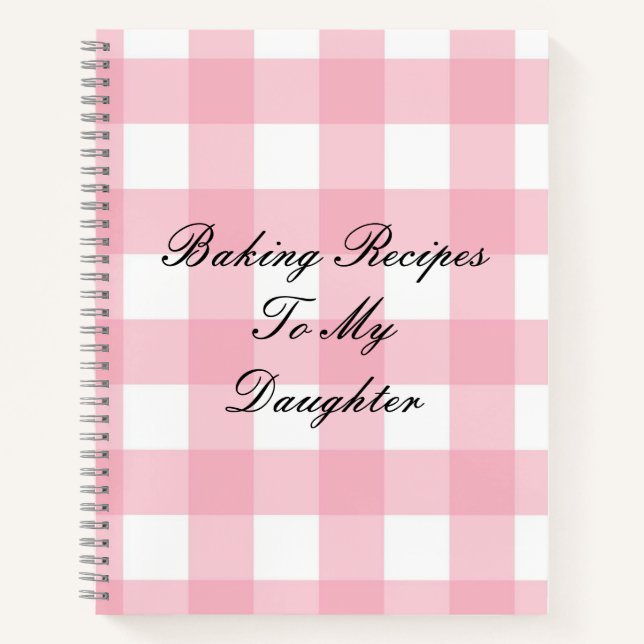 Carnet PINK PLAID (Devant)