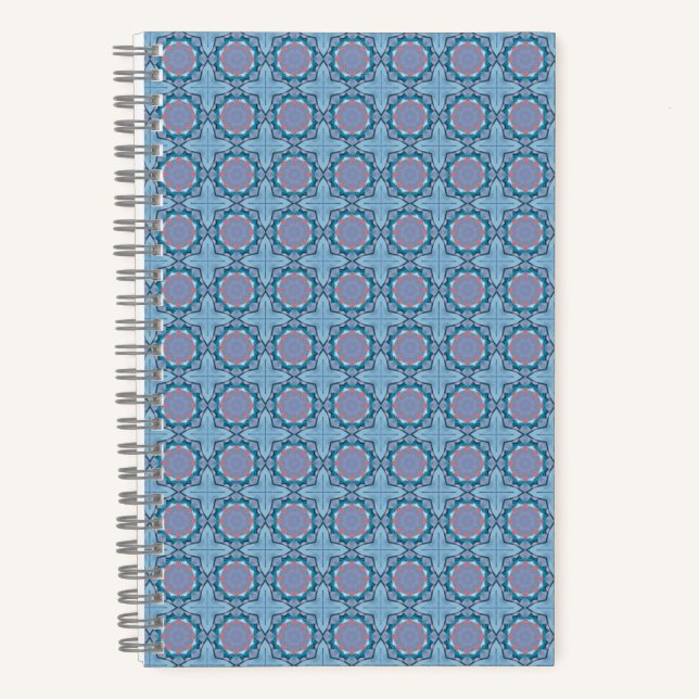 Carnet Pink & Purple Square Pattern (Recto)