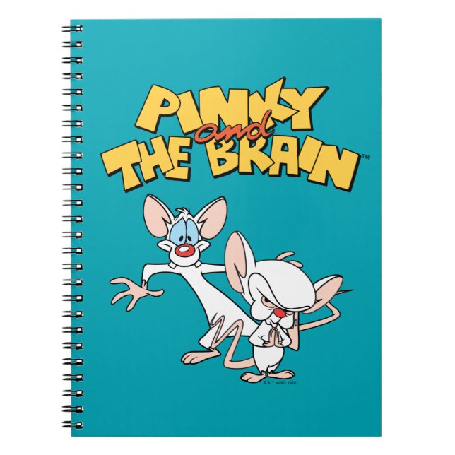 Carnet Pinky et le cerveau | Afficher le logo (Devant)