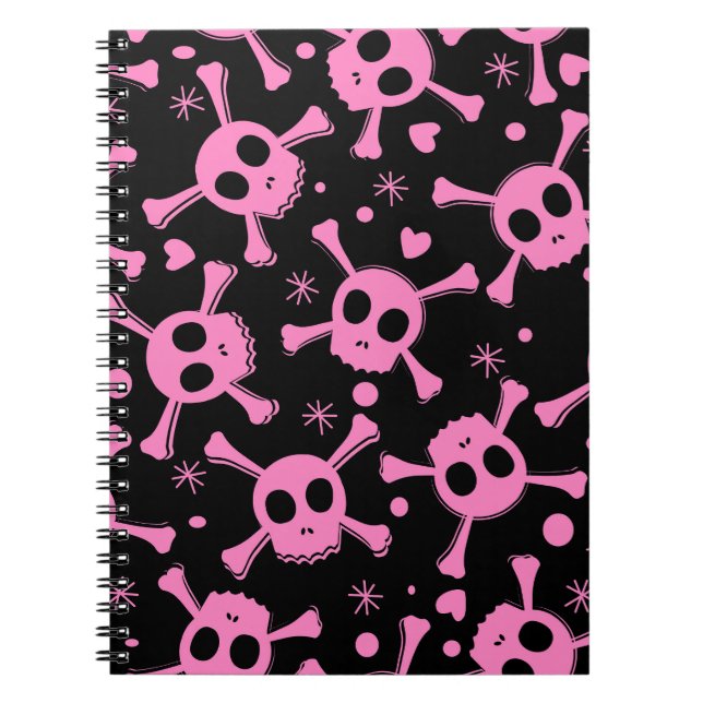 Carnet Pirate Skull : Girlish Hearts Motif (Devant)