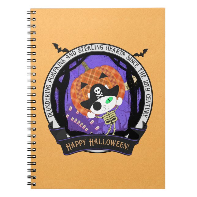 Carnet Pirate squelette (Devant)