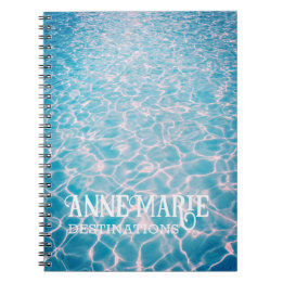 Carnet Piscine d'été aquatique personnalisée