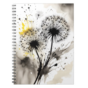 Carnet Pissenlit - Fleurs aquarelle