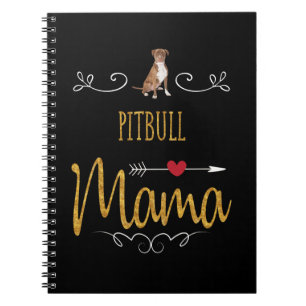 Carnet Pitbull aime beaucoup maman