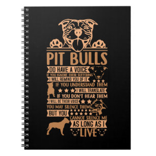 Carnet PitBull Chien Chien Chien Pit Bull propriétaire ca