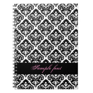 Carnet PixDezines do-it-yourself couleur, olivia damask