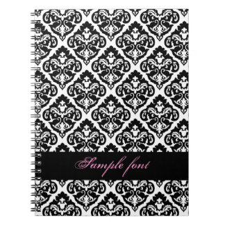 Carnet PixDezines do-it-yourself couleur, olivia damask