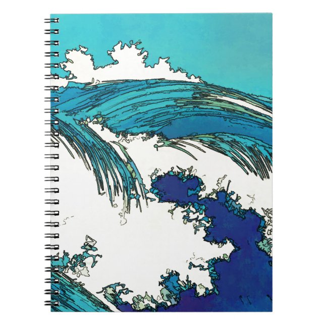 Carnet PixDezines konen uehara vagues océaniques, 上 原 (Devant)