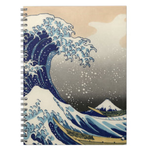 Carnet PixDezines Vintage Great Wave Hokusai 斎 の 葛’飾