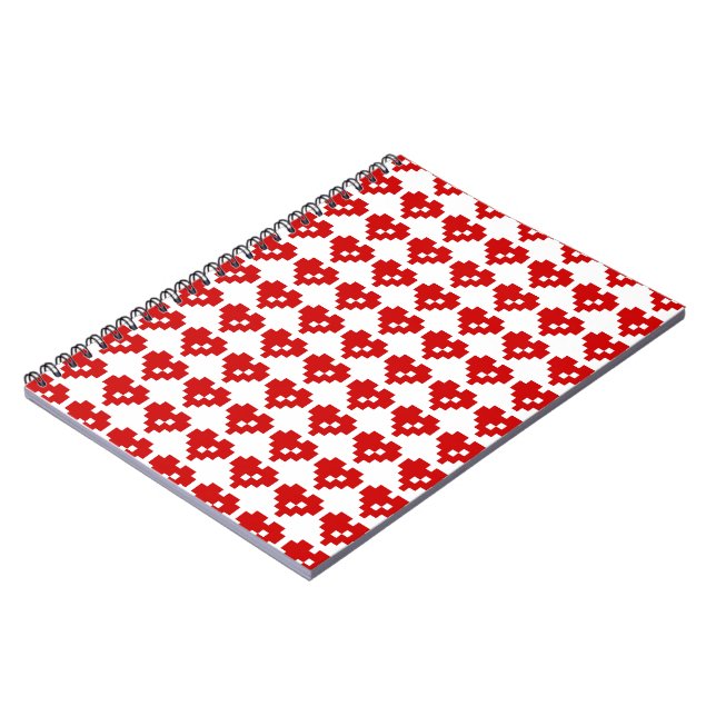 Carnet Pixel Coeur 8 bits Amour (Côté gauche)