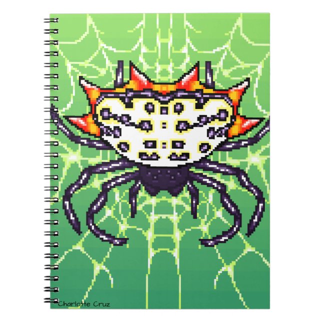 Carnet Pixel crabe araignée (Devant)