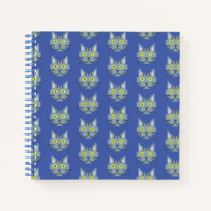 Carnet Pixel Motif de chat