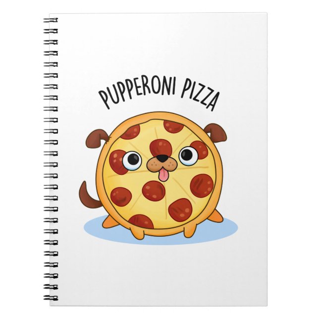Carnet Pizza Pupperoni Blague drôle de pizza  (Devant)