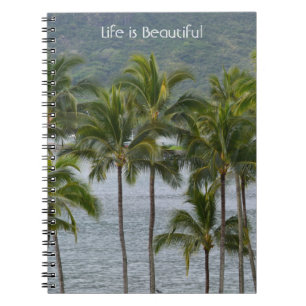 Carnet Plage aux Palmiers Tropicaux Kauai (ma photographi