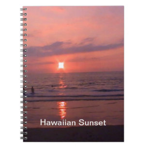Carnet Plage romantique Hawaii Sunset Ocean Beach