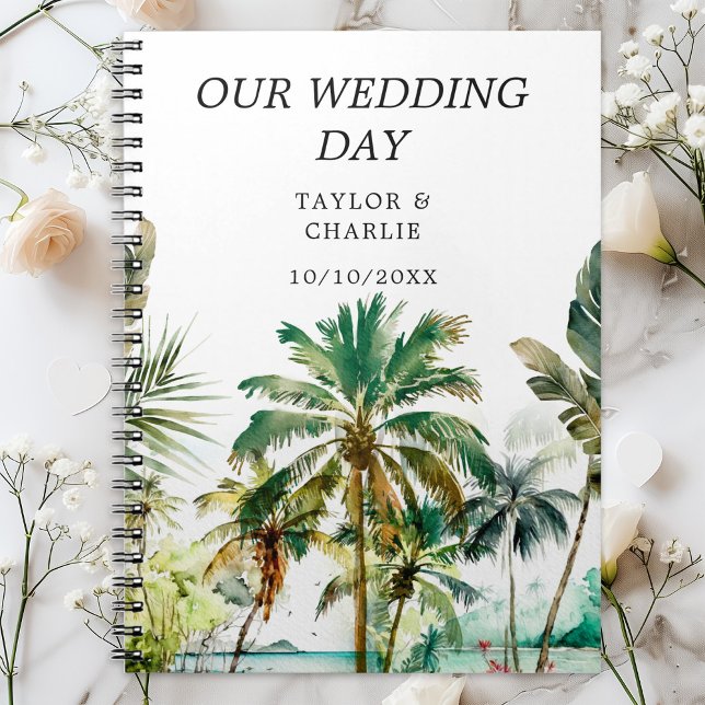 Carnet Plage tropicale Destination Mariage Planificateur (Créateur téléchargé)