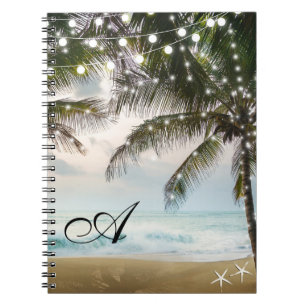 Carnet Plage Tropicale Océan Palmiers & Lumières