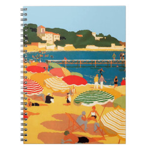 Carnet Plage vintage Côte d'Azur