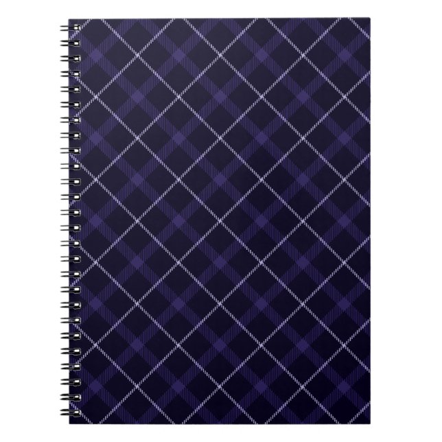 Carnet Plaid Bleu / Tartan (Devant)