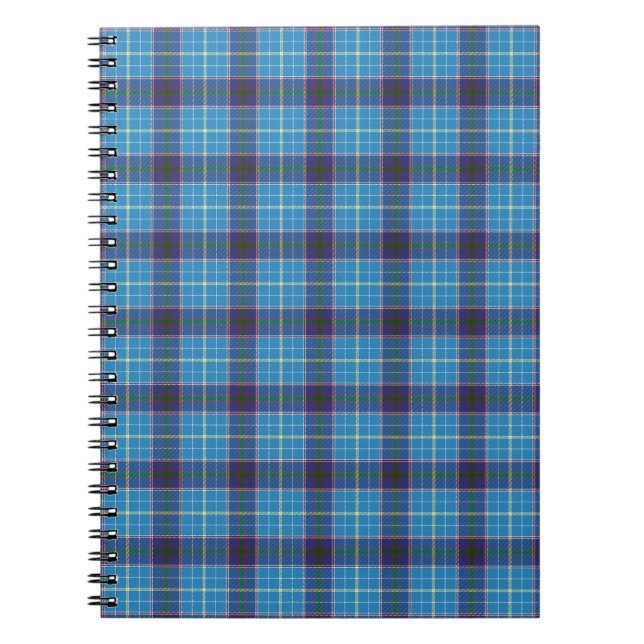Carnet Plaid bleu, Texas State tartan (Devant)