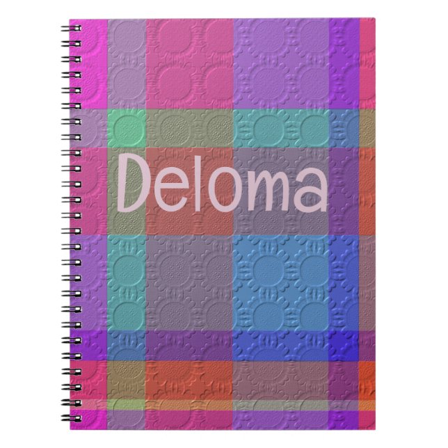 Carnet  Plaid Décoratif (Devant)