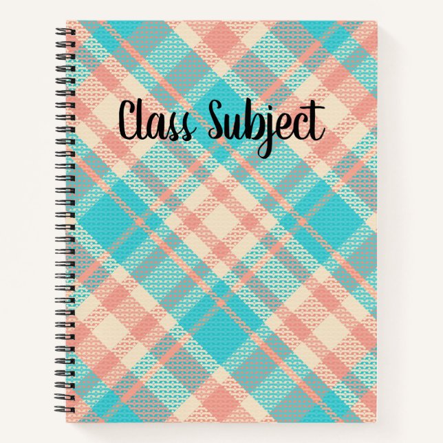 Carnet Plaid personnalisable (Devant)