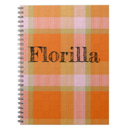 Carnet Plaid With Pattern  Notebook