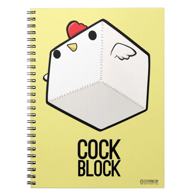 Carnet Plaisanterie mignonne de poulet de bloc - notes de (Devant)