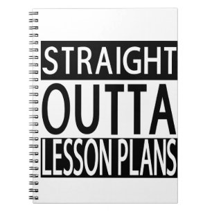 Carnet Plan de leçon Direct Outta Ordinateur portable de