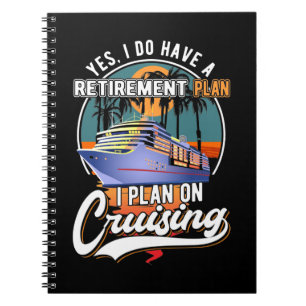 Carnet Plan de retraite de croisière Funny Cruise Ship Re