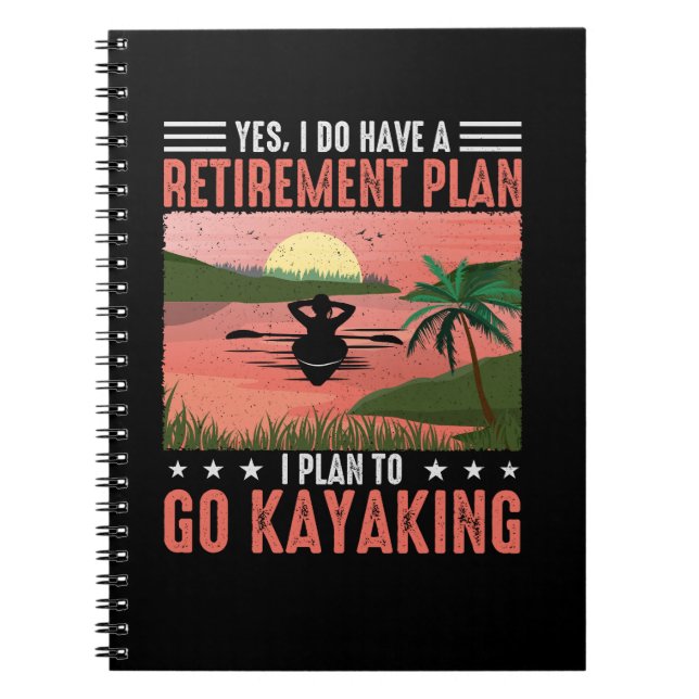 Carnet Plan de retraite Kayak (Devant)