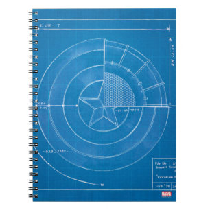 Carnet Plan du bouclier de Captain America