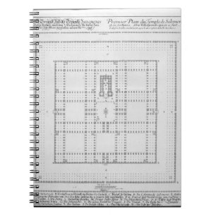 Carnet Plan du temple de Solomon, Jérusalem, de 'en
