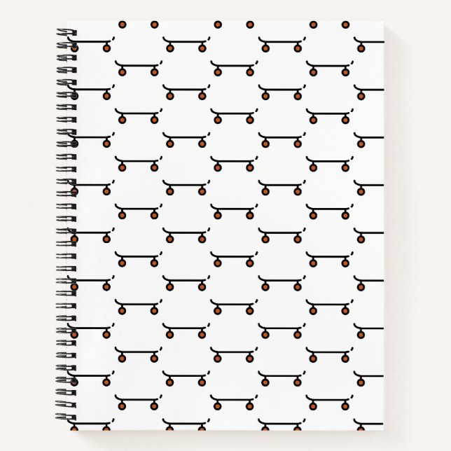Carnet planche à roulettes (Devant)