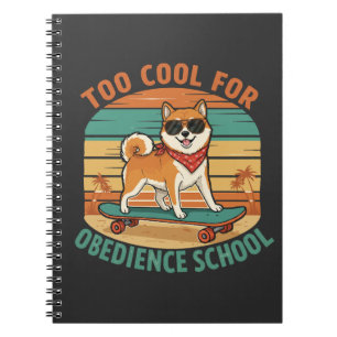 Carnet Planche à roulettes pour chien d'école d'obéissanc