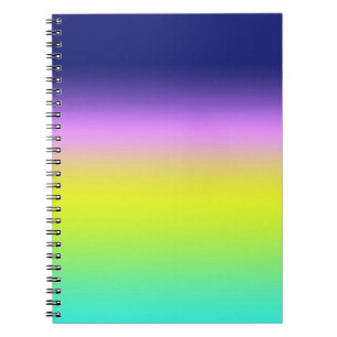 Carnet Planche de couleurs d'été Ombre violet jaune vert 