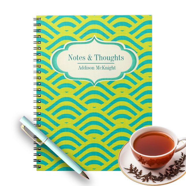 Carnet Planificateur BOHO personnalisé, Journal, Écriture (Créateur téléchargé)