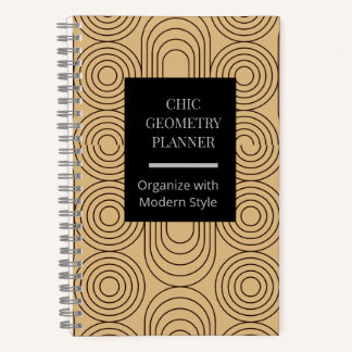 Carnet Planificateur géométrique chic