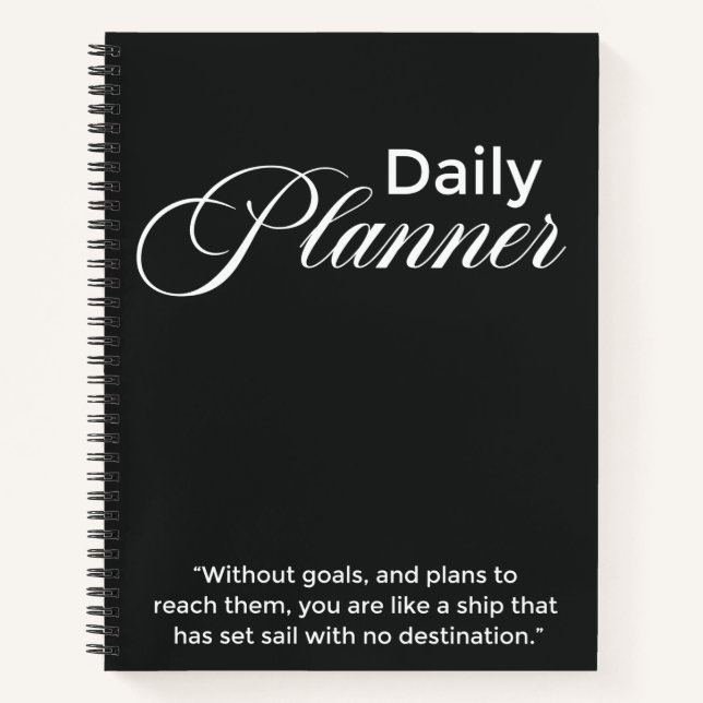 Carnet Planificateur quotidien (Devant)