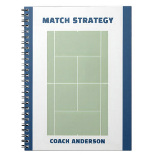 Carnet Planification et stratégie de match de tennis Nom