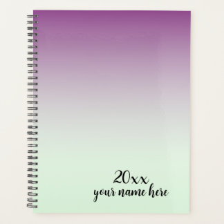 Carnet Planner Ombre Violet Personnalisé
