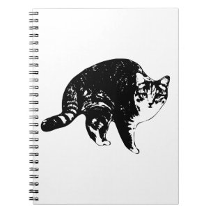 Carnet Plans de chat tigré de nuit