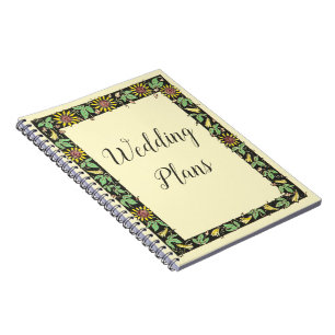 Carnet Plans de Mariage de cadre de tournesols Vintages r