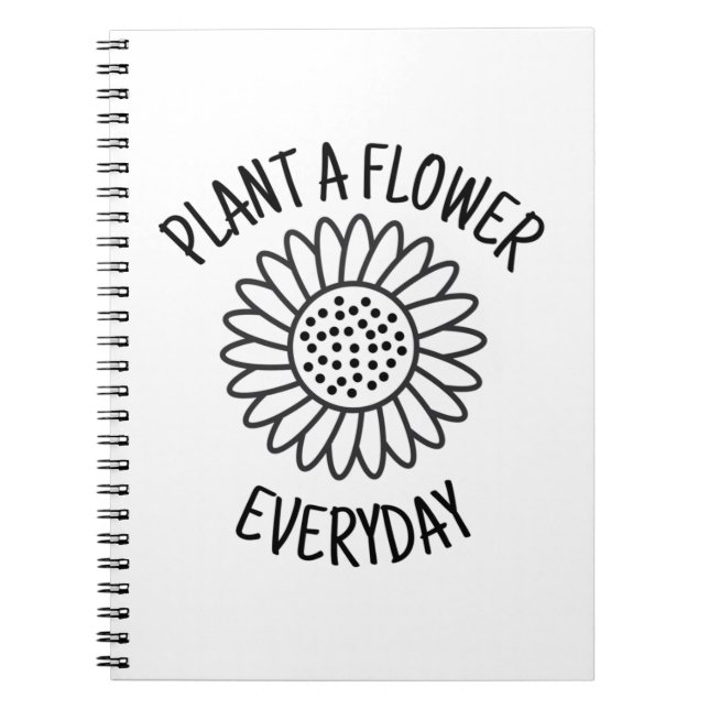 Carnet Plante Une Fleur Tous Les Jours (Devant)